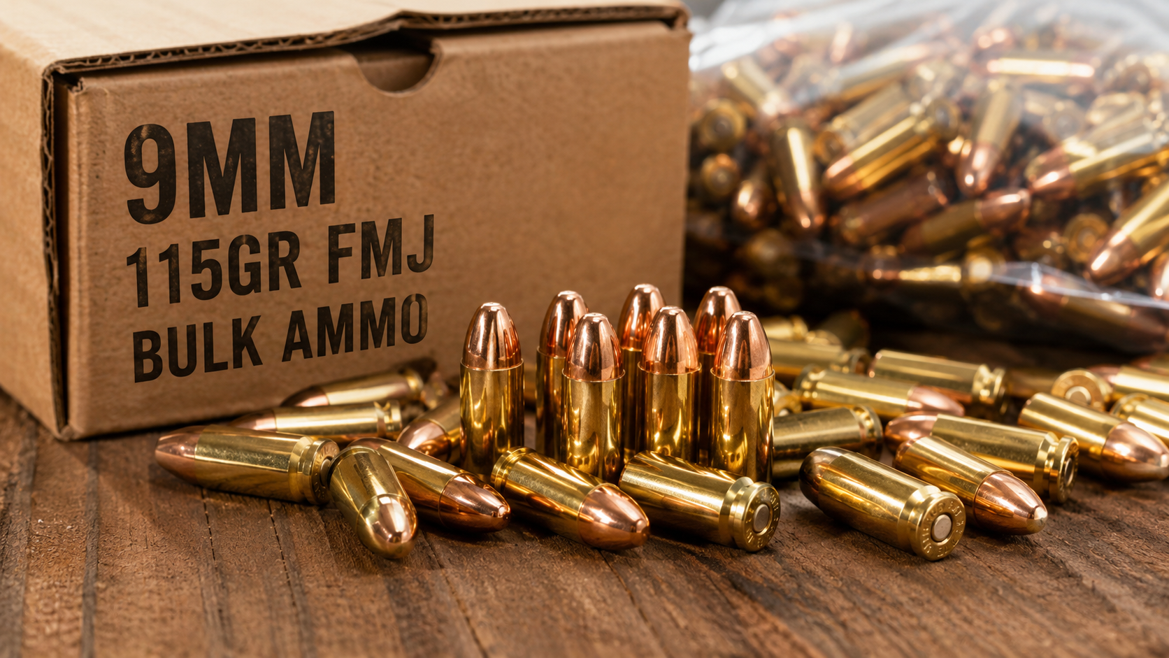 9mm 115gr FMJ Bulk Ammo