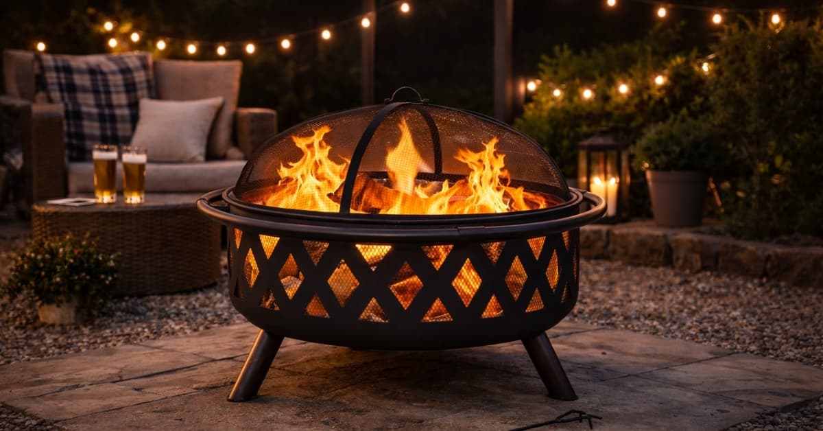 Sunnydaze Crossweave Outdoor Fire Pit: Backyard Heat and Ambience That Works