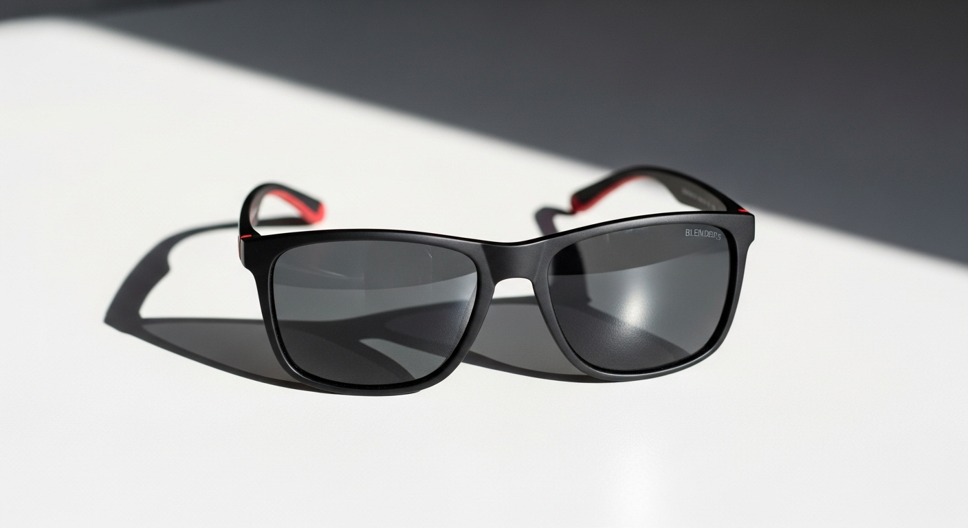 Blenders Eyewear H Series polarized sunglasses displayed with vibrant colorways and outdoor adventure backdrop
