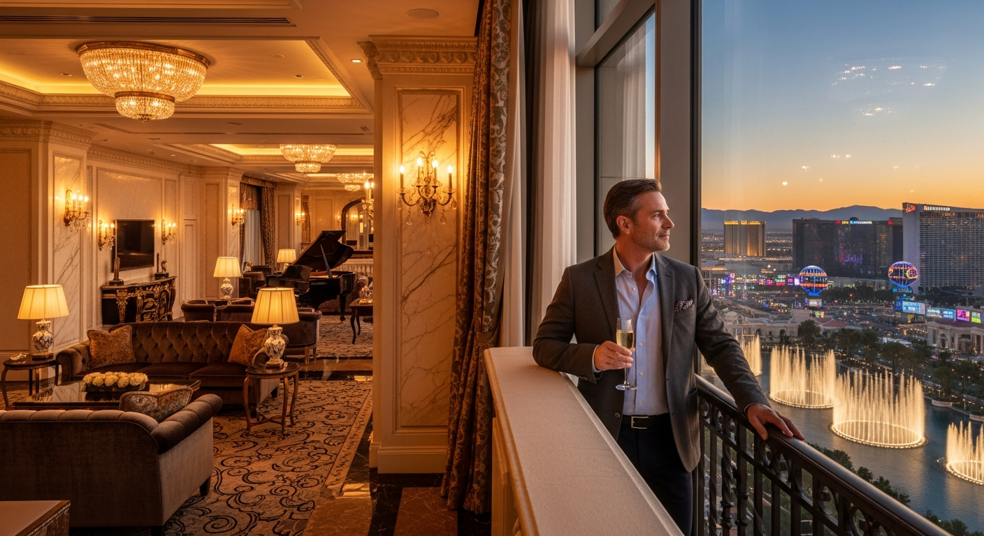 Luxurious Caesars Palace Las Vegas resort exterior with Roman-inspired architecture and iconic signage