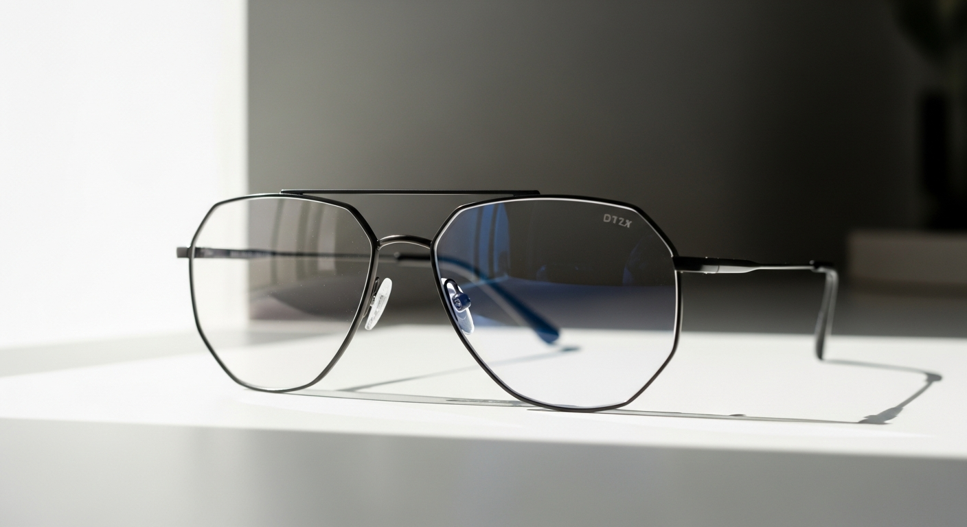 Fytoo Tara Geometric Aviator Eyeglasses in multiple frame colors with various lens options displayed