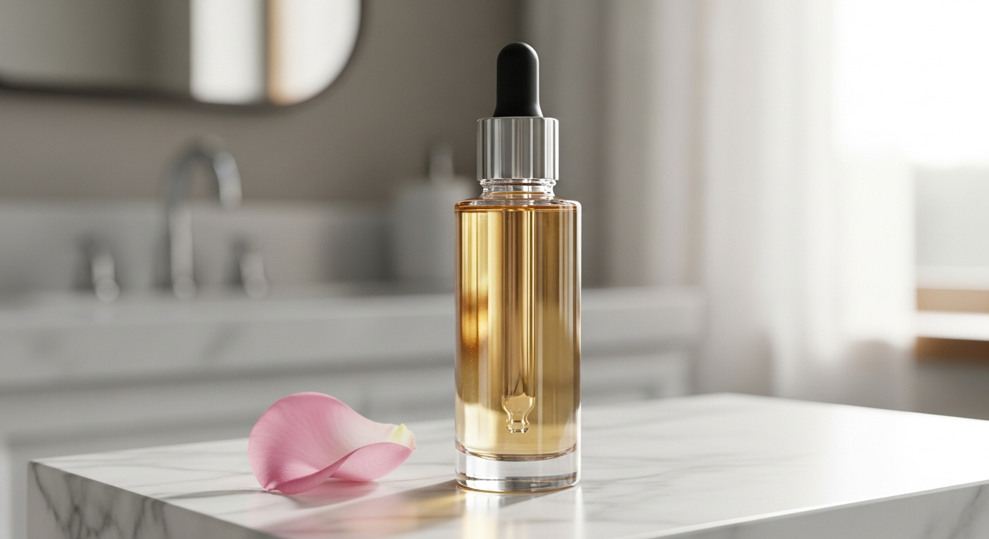 Fabulift Fabulous Eyes Lifting Serum bottle with dropper applicator on white background