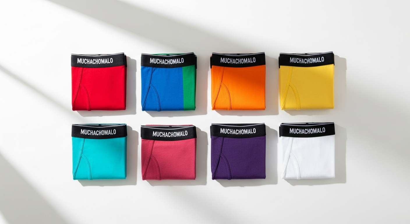 Muchachomalo men's cotton boxer shorts multipack displaying colorful artistic designs and premium quality construction