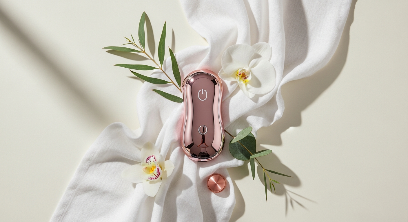Puissante Coco dual-stimulation clitoral suction vibrator displayed with product packaging and features highlighted