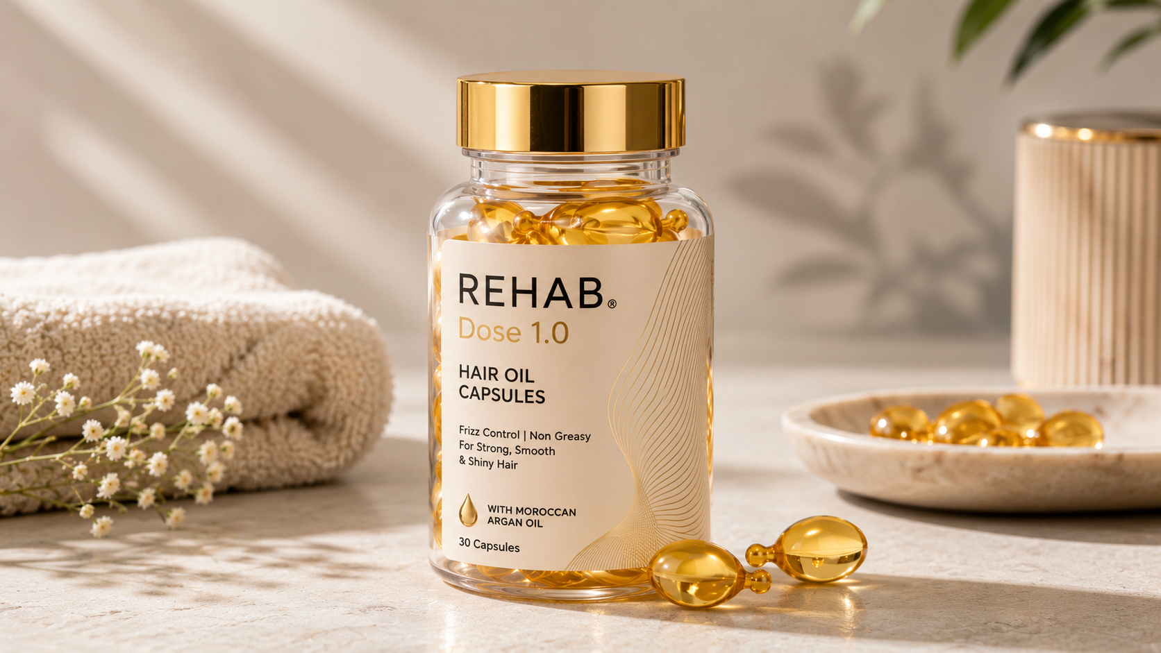 Discover why REHAB Dose 1.0 Hair Oil Capsules are a game-changer for frizz-free, silky hair. Nourish, repair, and shine with every use.