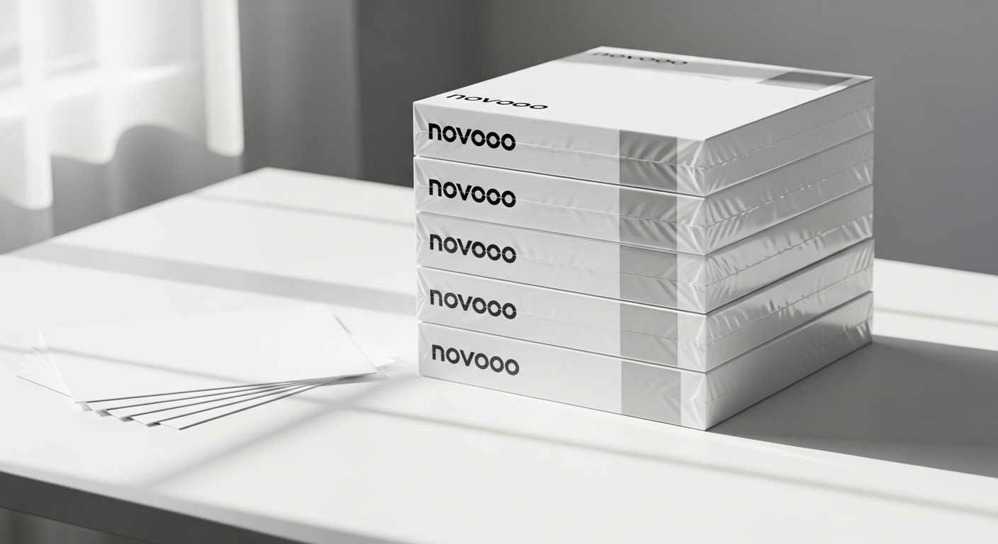 novooo Basic A4 Copier Paper 80g/m² ream in professional office setting