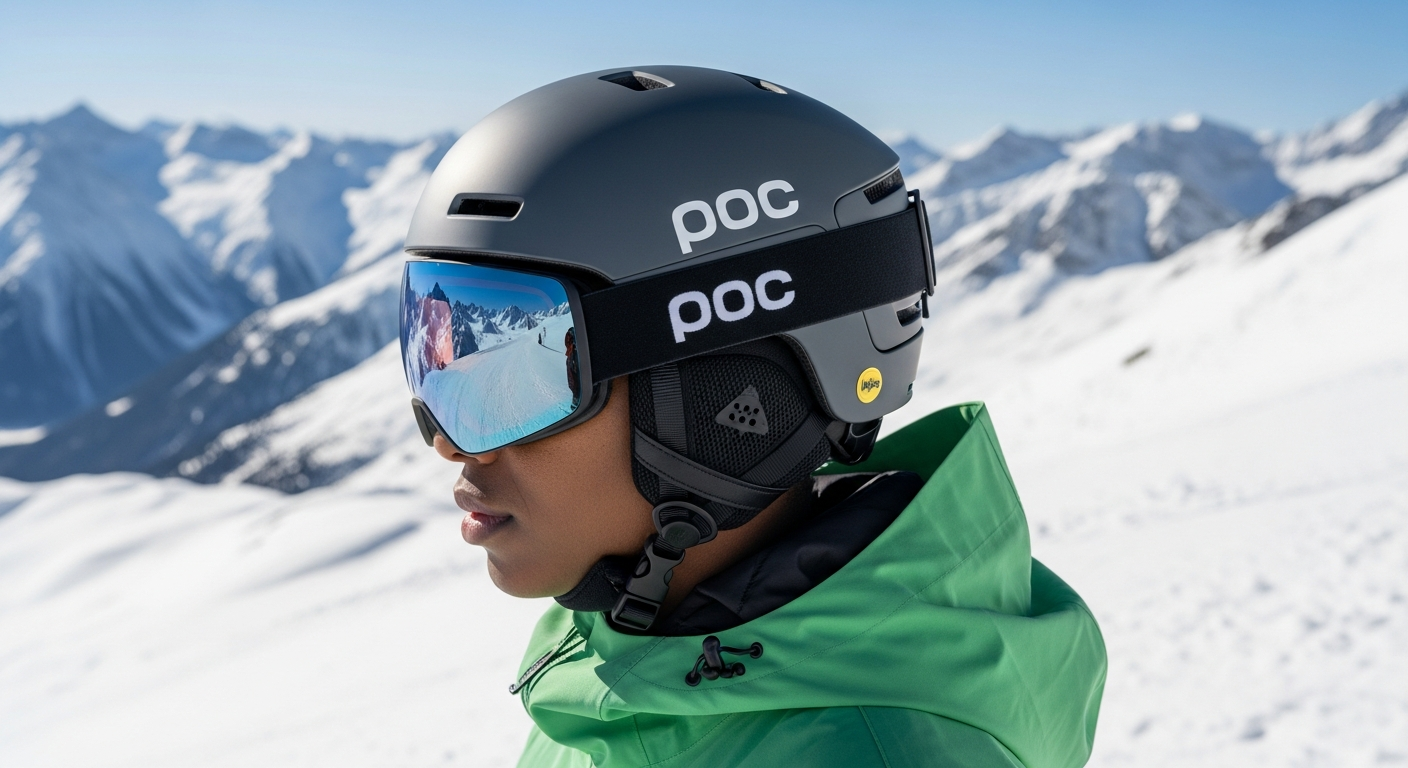POC Fornix MIPS all-mountain ski helmet with polycarbonate shell and ventilation system displayed