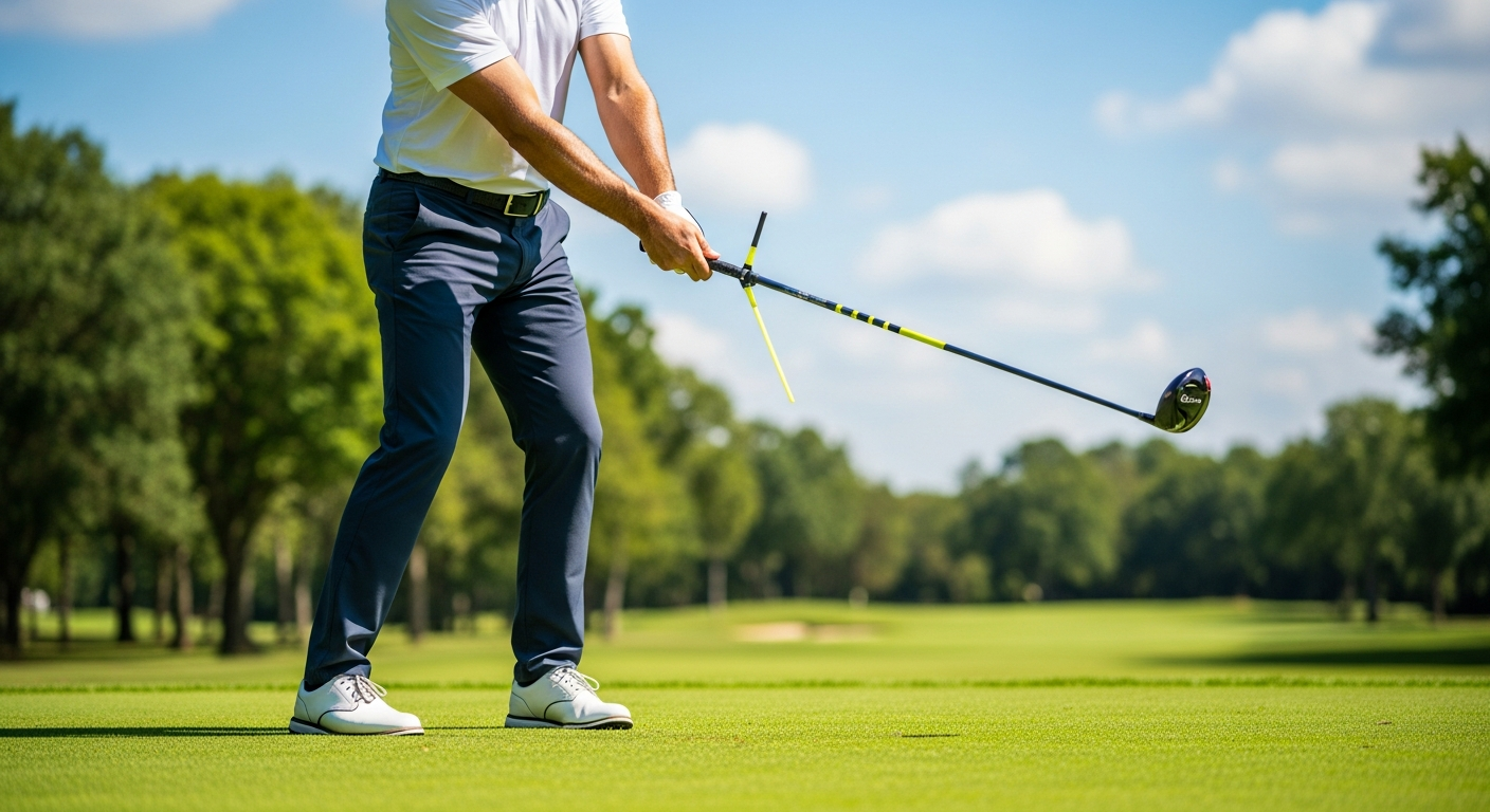 Performance Golf Click Stick Swing Trainer auditory feedback golf training device