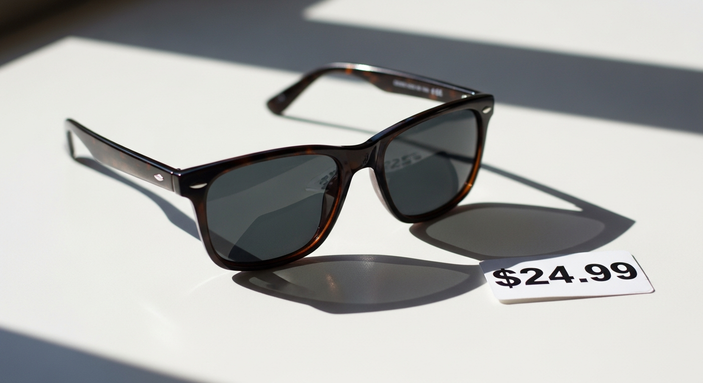 SOJOS VISION Classic Polarized Square Sunglasses displayed with UV400 protection and polarized lens technology highlighted