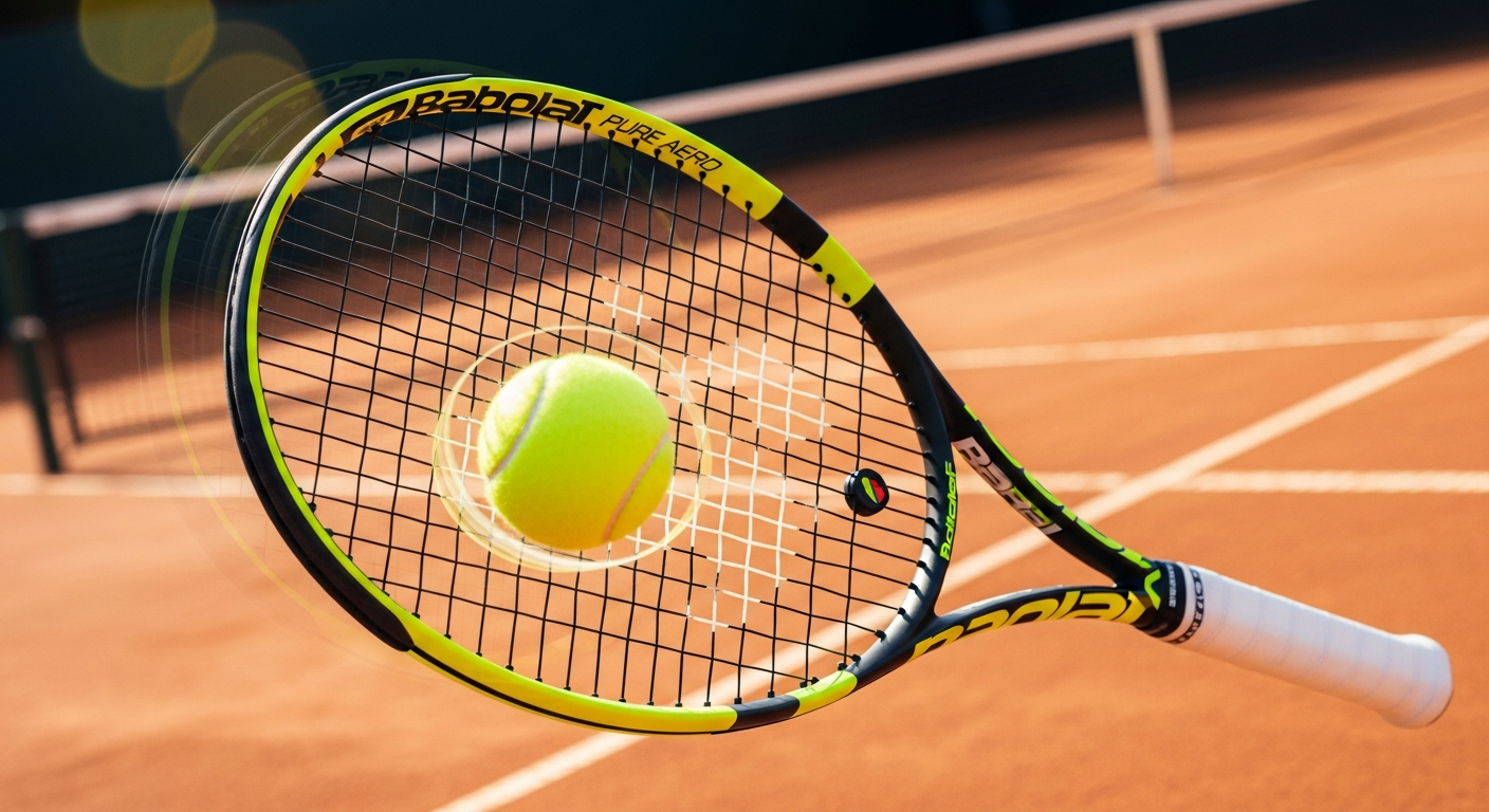 Babolat Pure Aero tennis racquet with aerodynamic beam design and modern frame technology