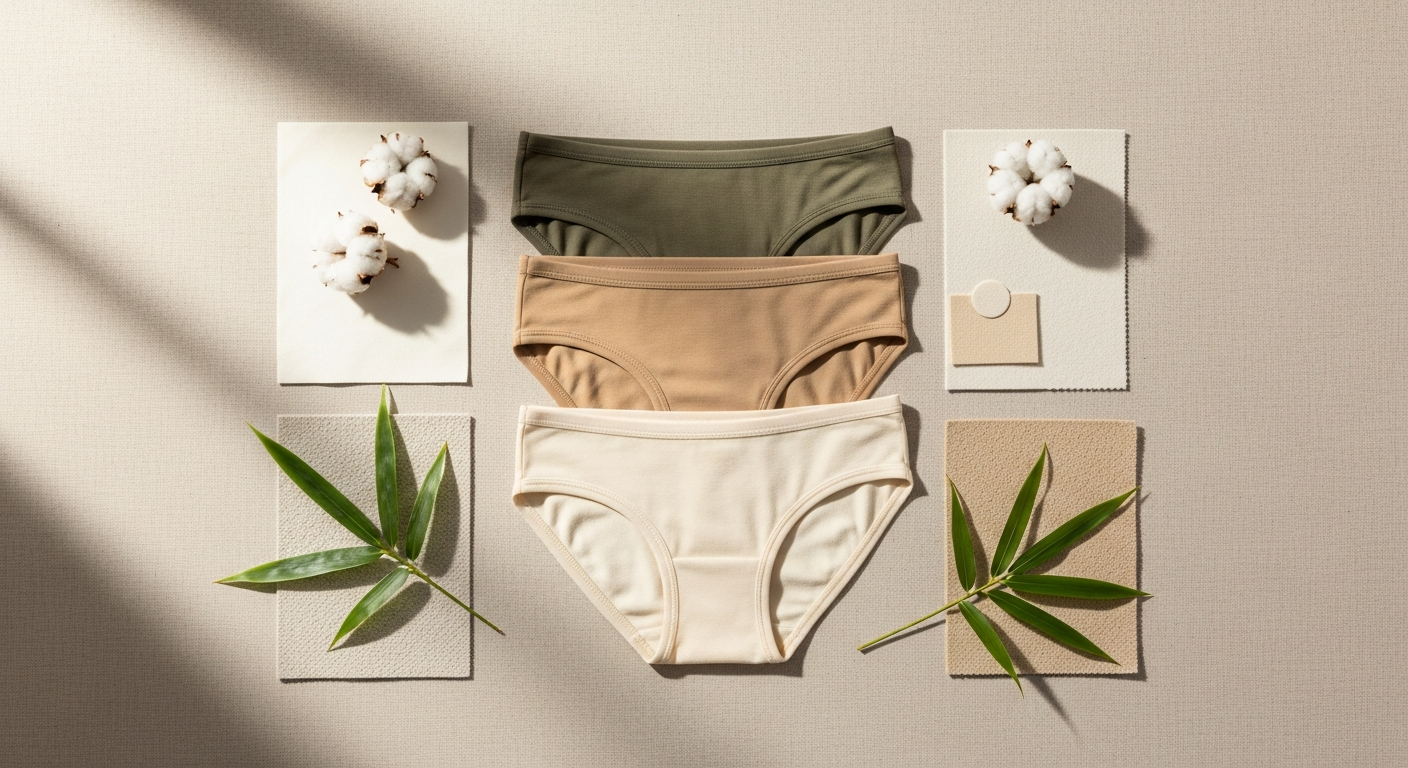 Cocoro reusable menstrual underwear in multiple colors displayed on white background