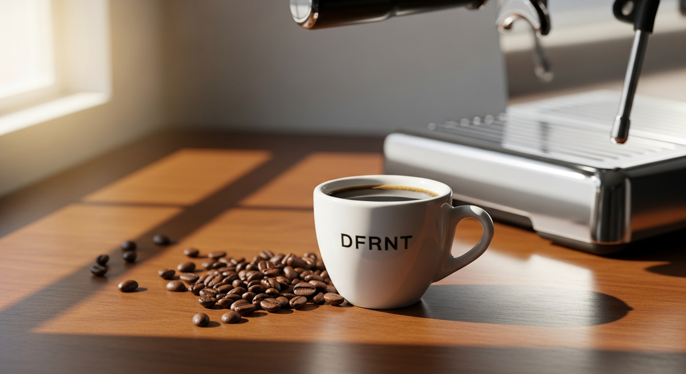 DFRNT Colombia Espresso specialty coffee beans in a premium bag with roasted beans visible