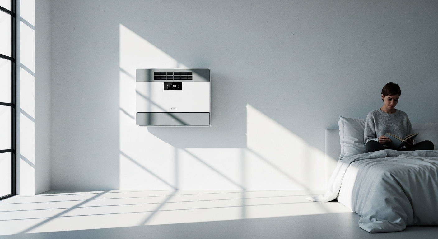 Inventer iV14 Zero silent decentralized heat recovery ventilation unit mounted on wall