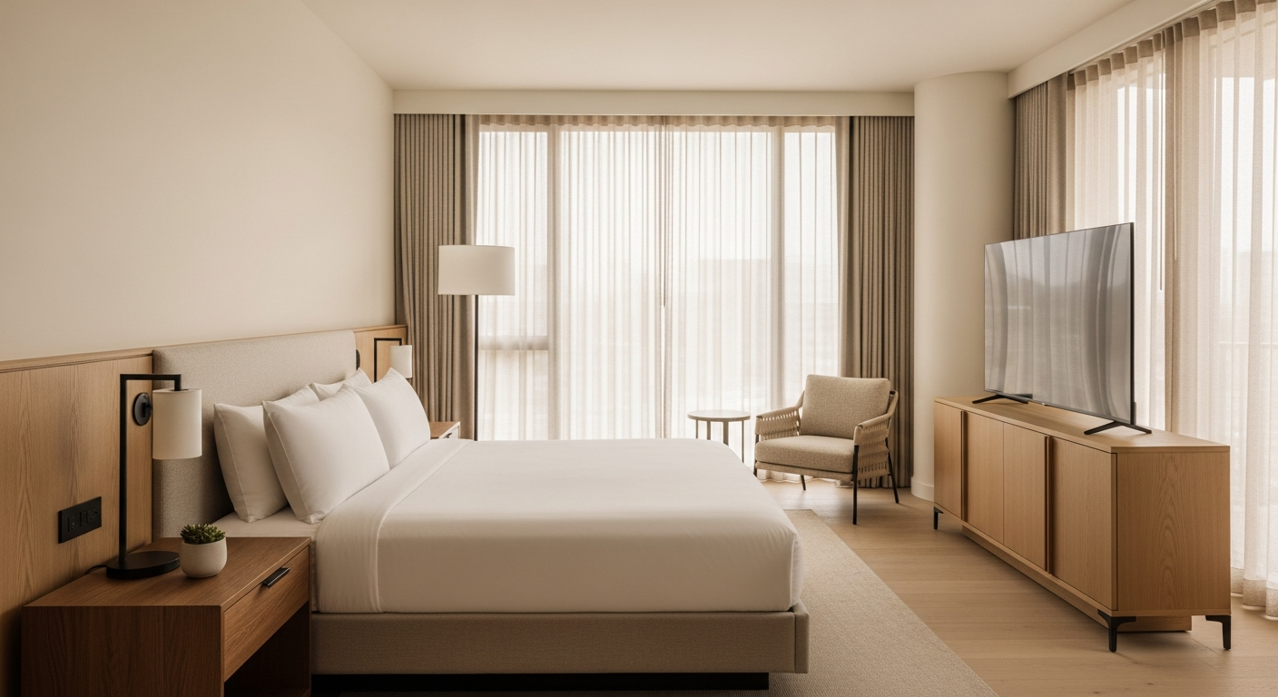 Premier Inn Germany Premier Plus Room with Hypnos bed and modern wet-room shower