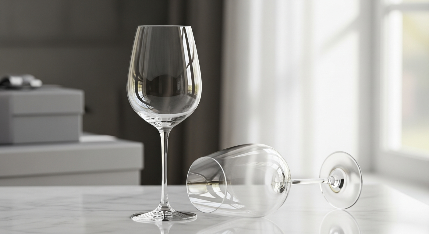 Elegant Soho Crystal white wine glasses set with lead-free crystal and tulip bowl design