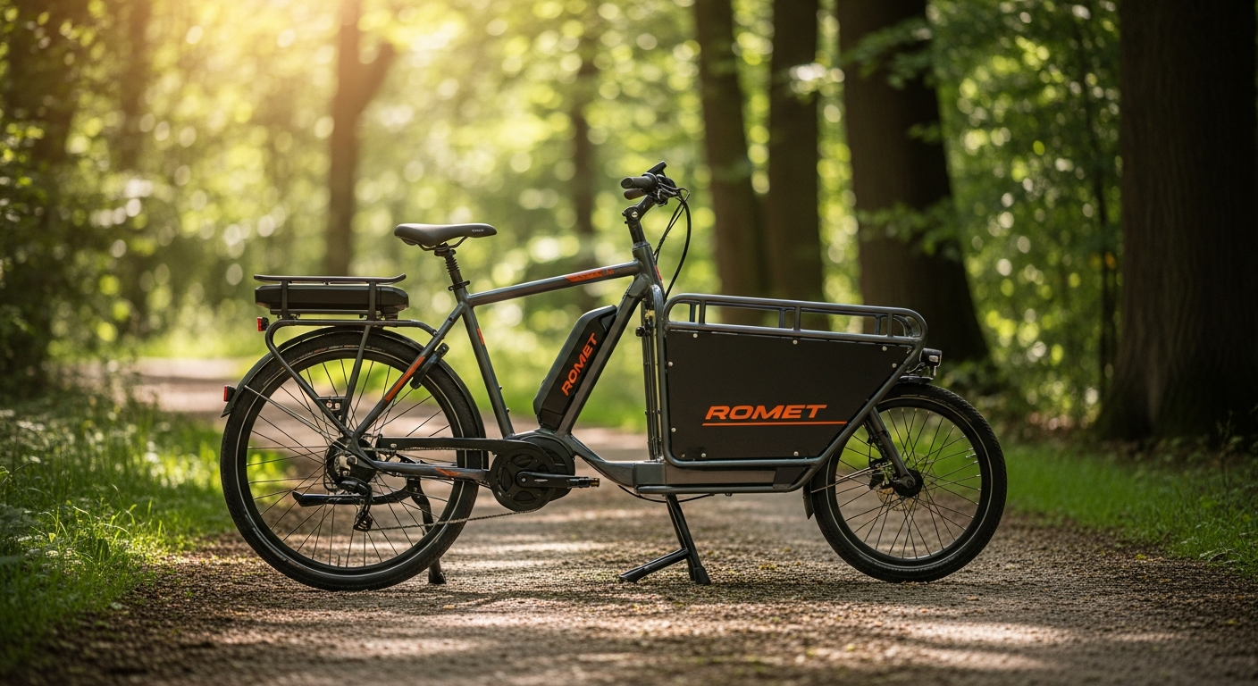 Romet E-Wagant 3.0 electric trekking bike on mixed terrain trail