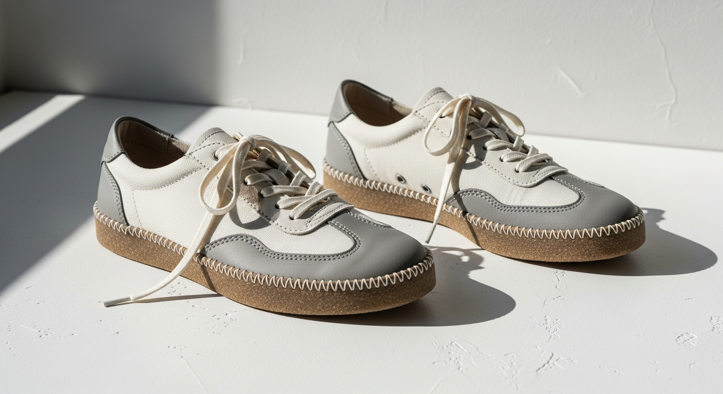 NAE vegan sustainable ethical sneakers displayed showcasing eco-friendly design