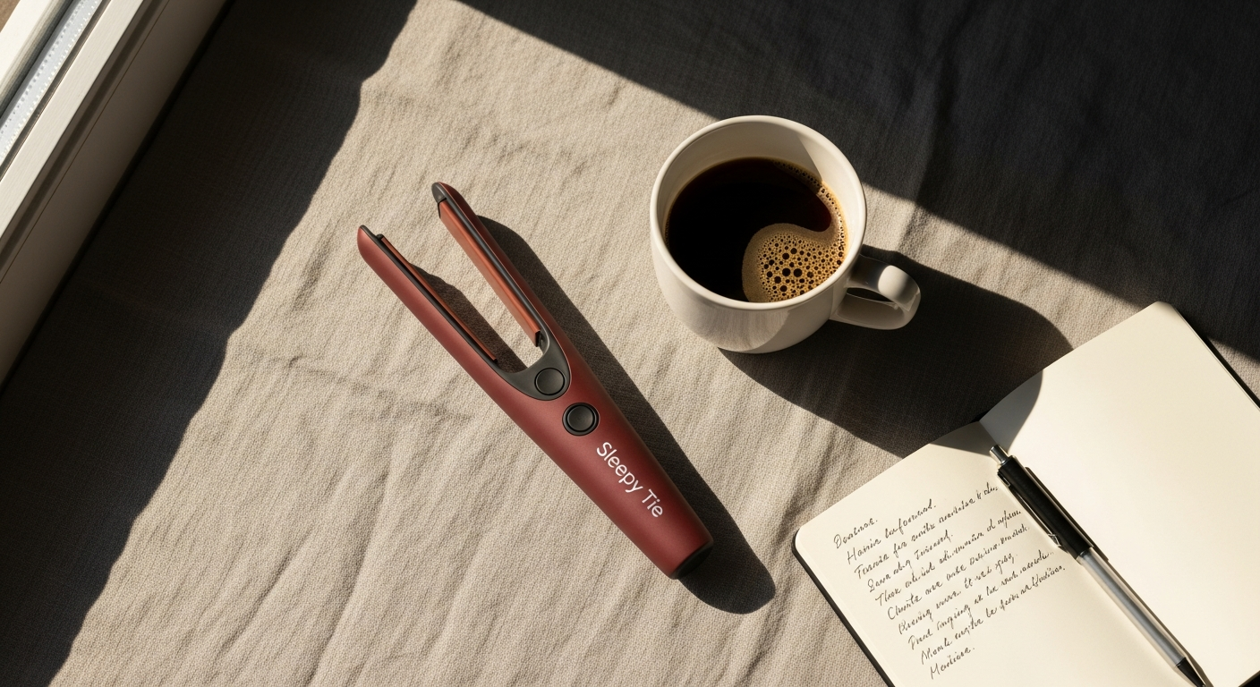 Sleepy Tie Original heatless hair tool with satin polyester design for overnight styling