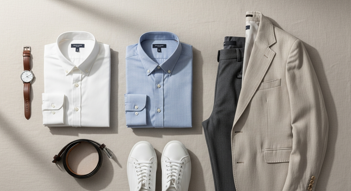 Taylor Stitch Jack Organic Oxford Shirt displayed on a neutral background