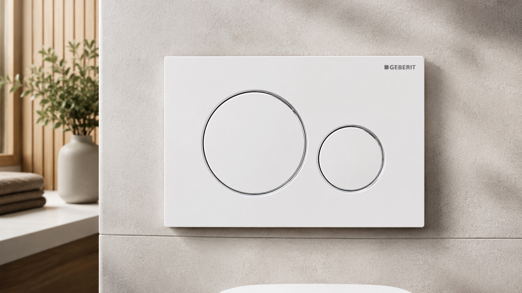 Geberit Sigma 01: Water-Saving Flush Plate