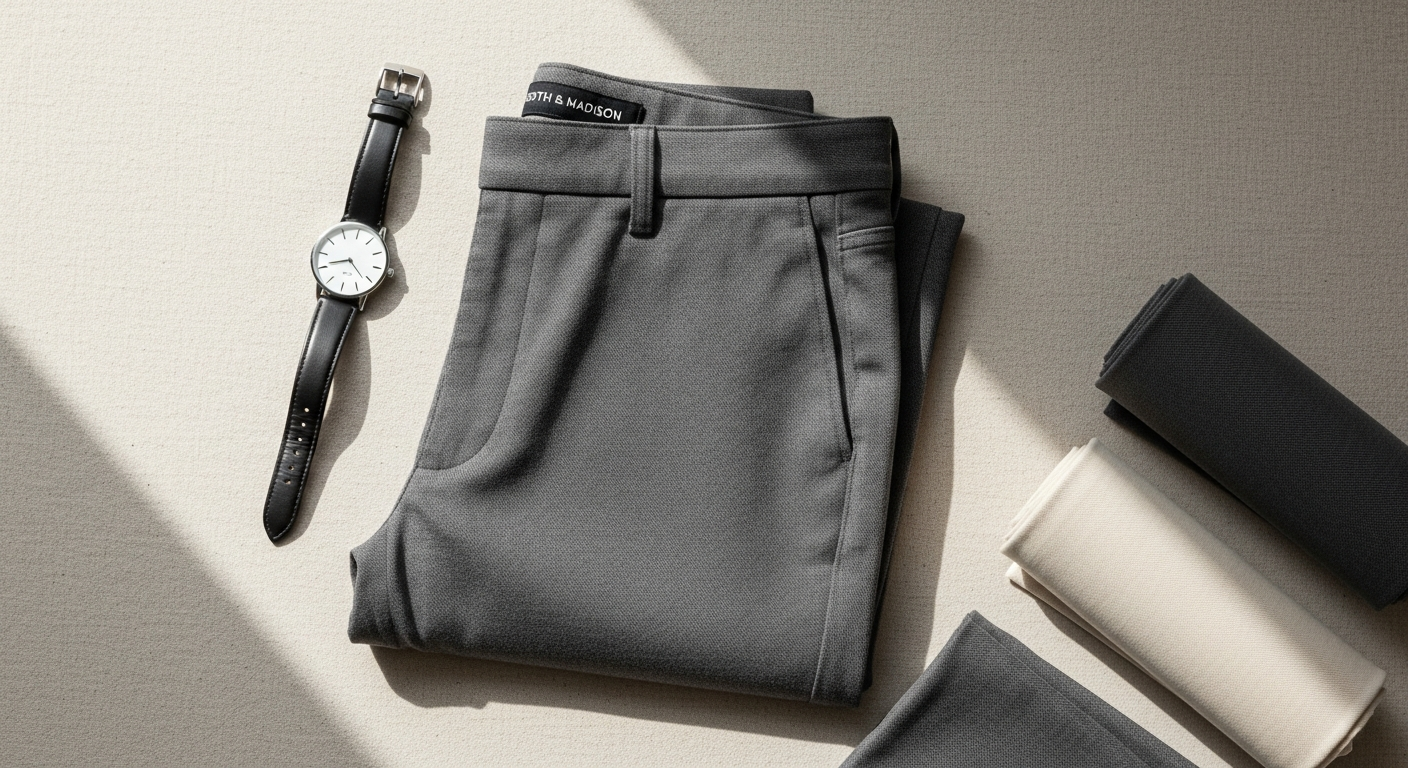 89th & Madison Ultra Stretch Pants in neutral color displayed on professional model