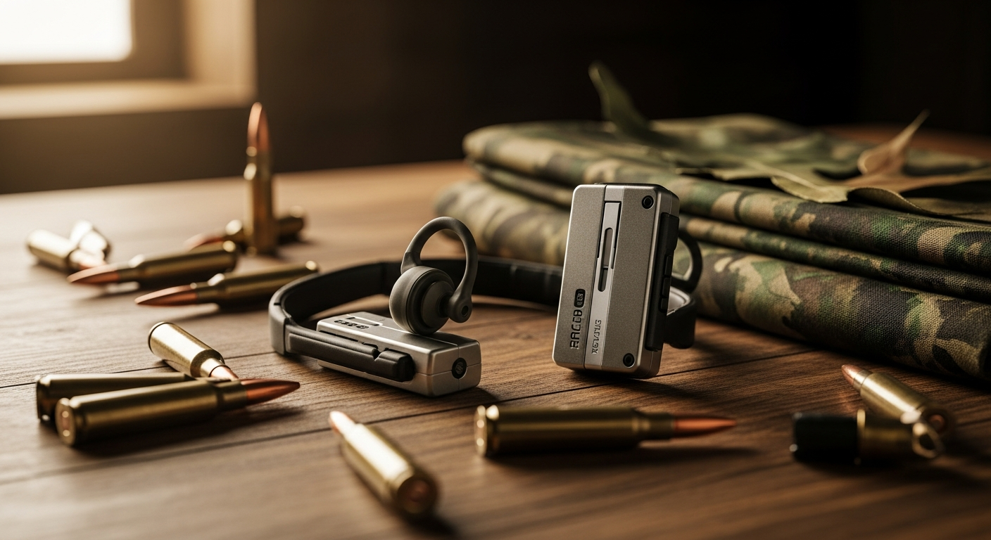 Ultra-thin electronic stereo ear defenders for precision shooting and hunting protection