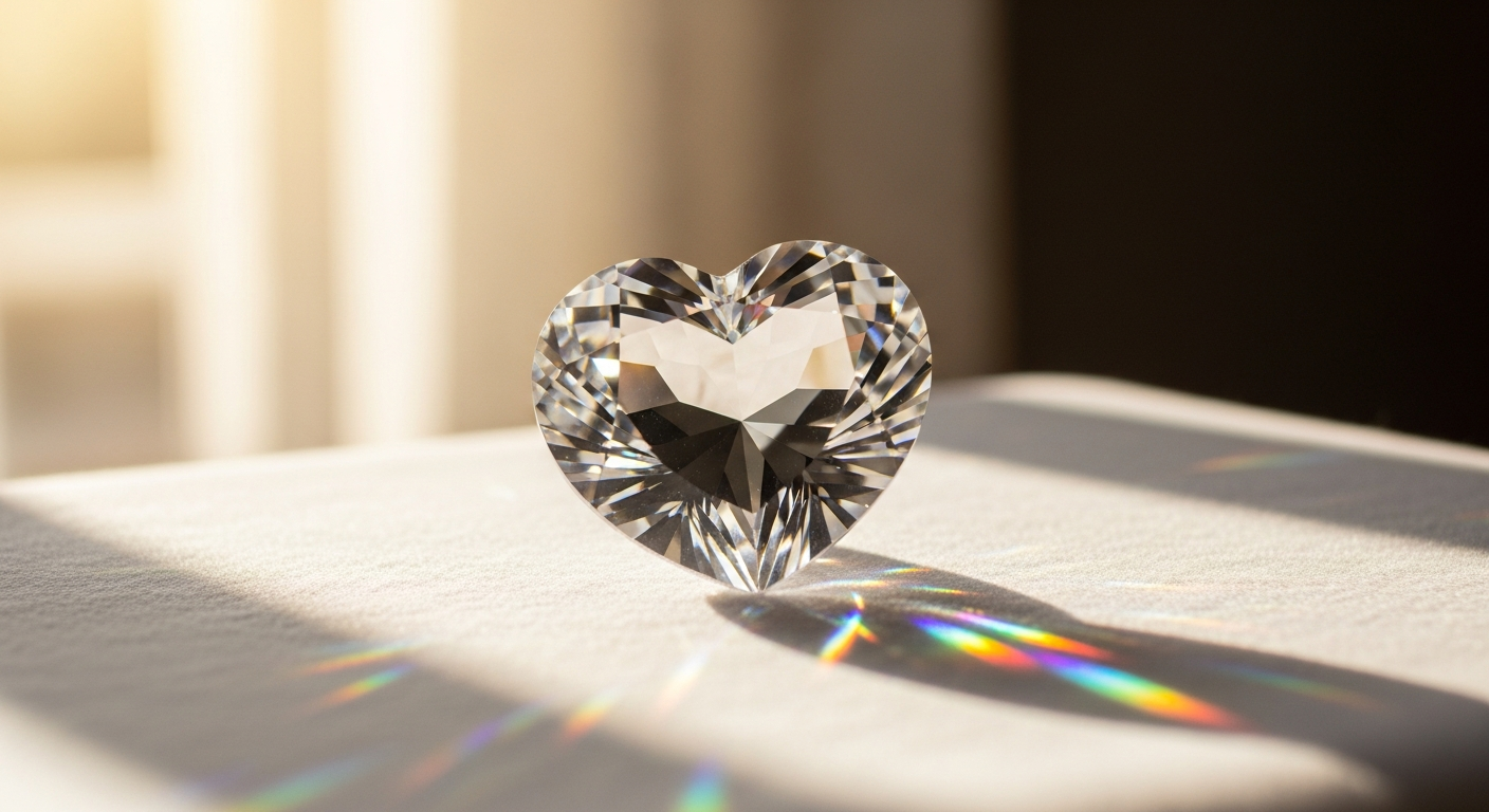 Personalized 3D heart crystal photo memorial keepsake with laser engraved image
