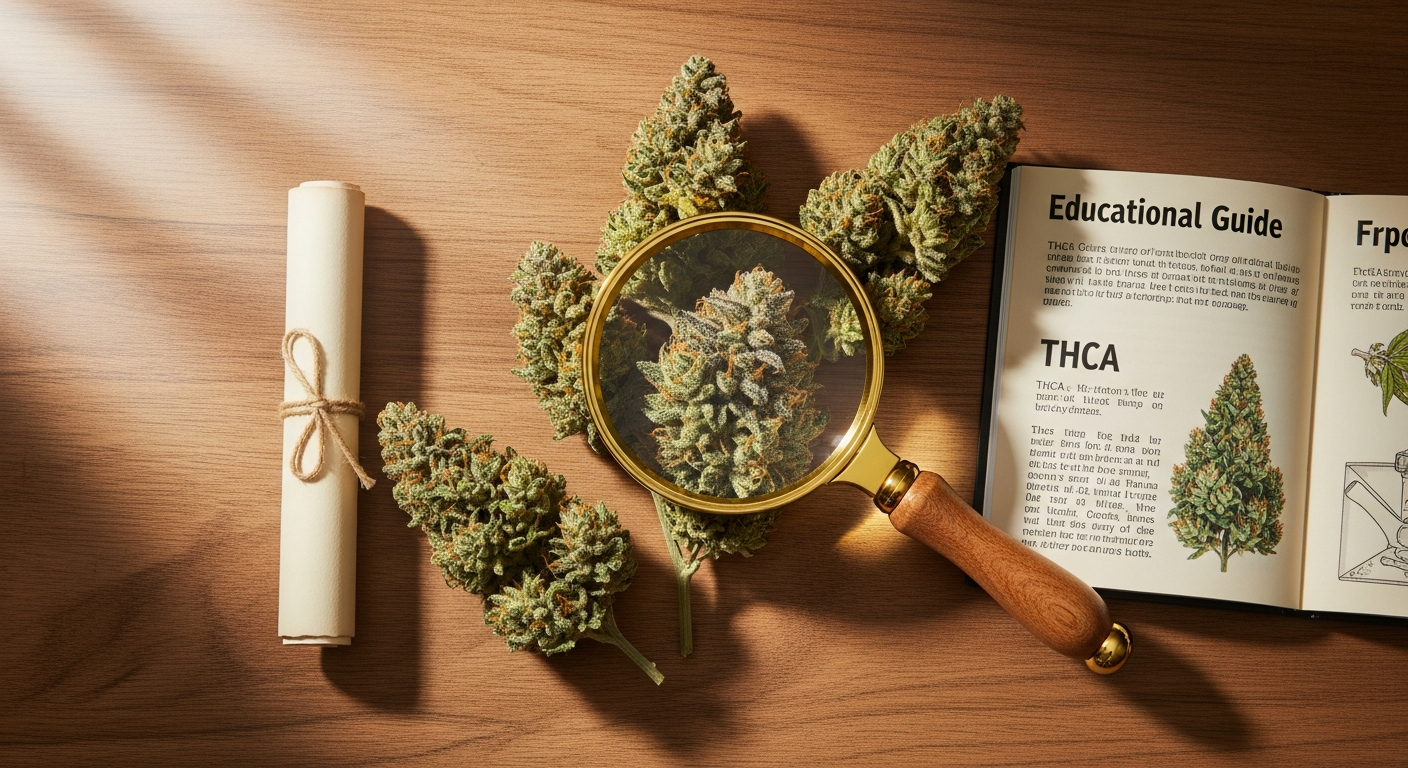 Bloomz Premium THCA Hemp Flower buds displayed with Moonrocks and Snowballs specialty products