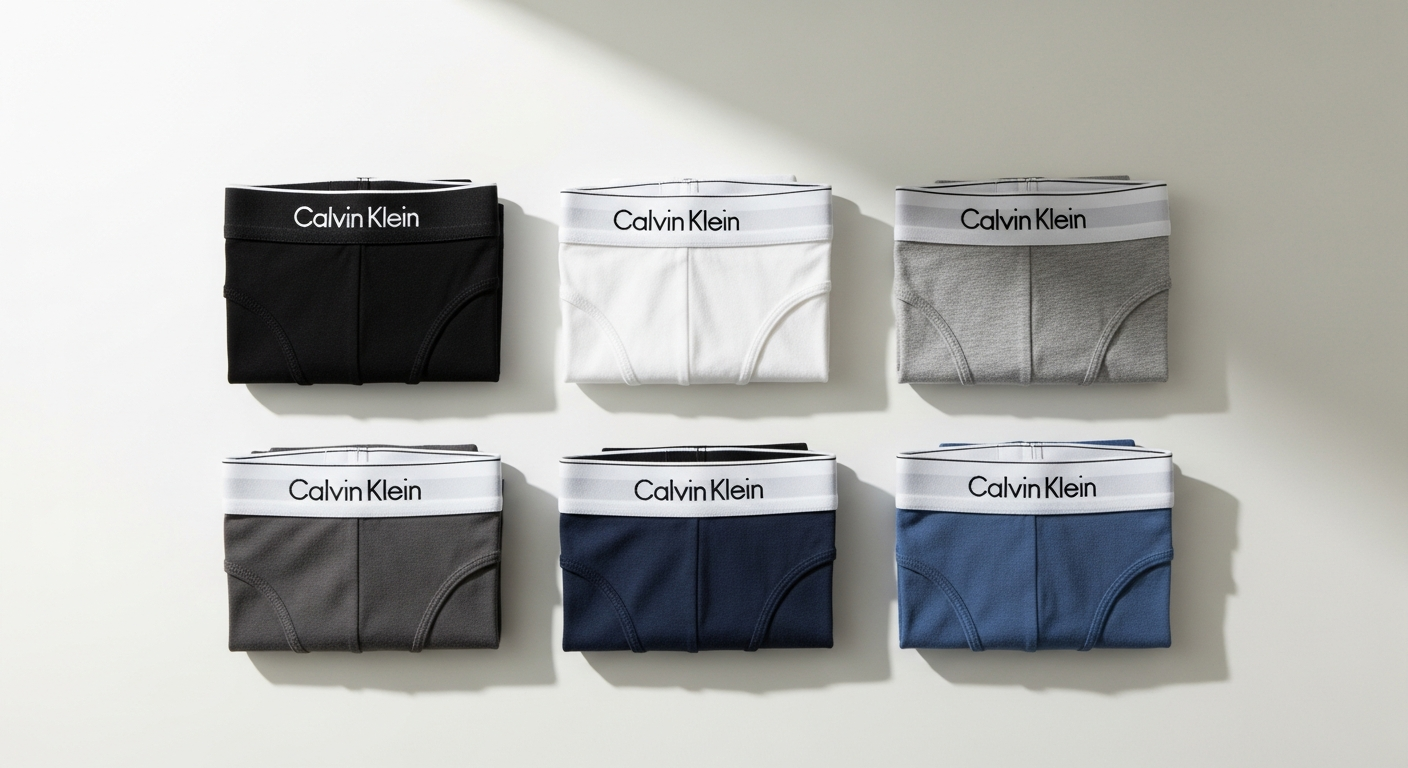 Calvin Klein Cotton Stretch Trunks 5-Pack displayed in premium packaging on white background