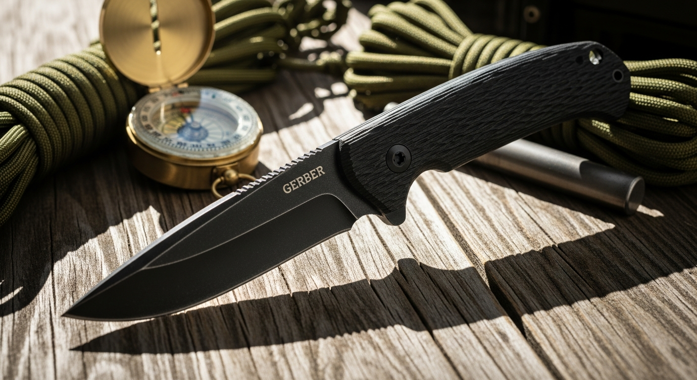 Gerber StrongArm Fixed Blade Knife with MOLLE sheath and ceramic coating