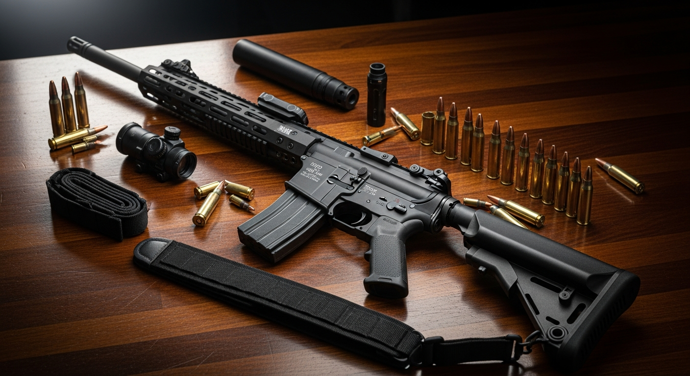 Radical RF-15 SOCOM RPR AR-15 rifle with free-float rail and mid-length gas system