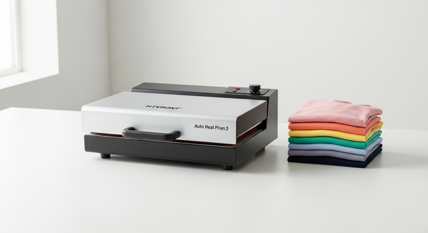 HTVRont Auto Heat Press 2 machine with digital display and 15x15 inch heat plate