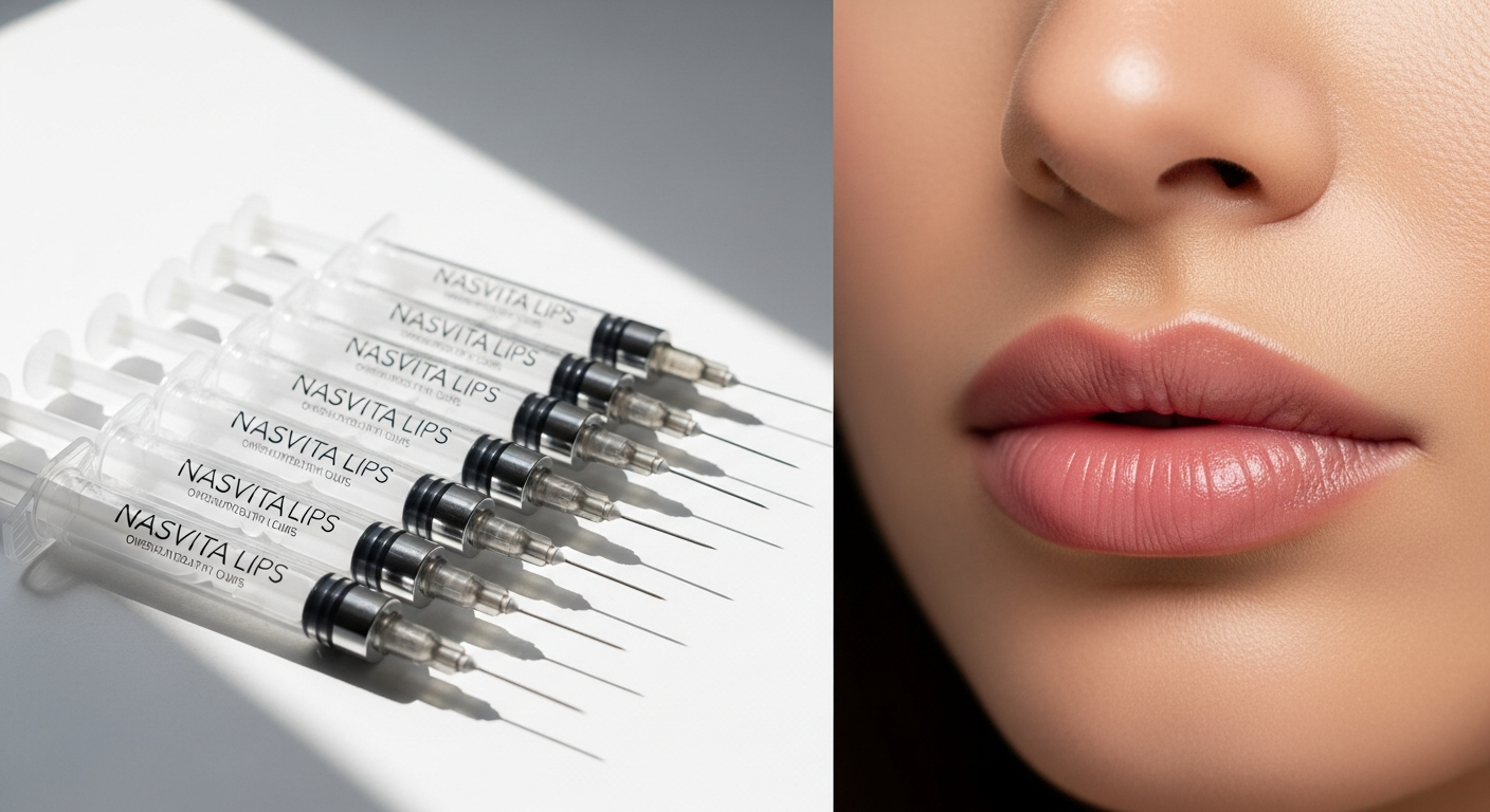 NASViTA LIPS hyaluronic acid dermal filler syringe with professional injection equipment