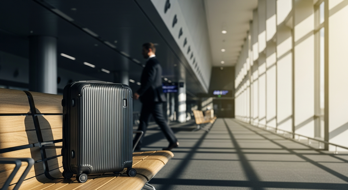 Puccini Lightweight Hardshell Cabin Suitcase in elegant design with TSA lock and 360-degree wheels