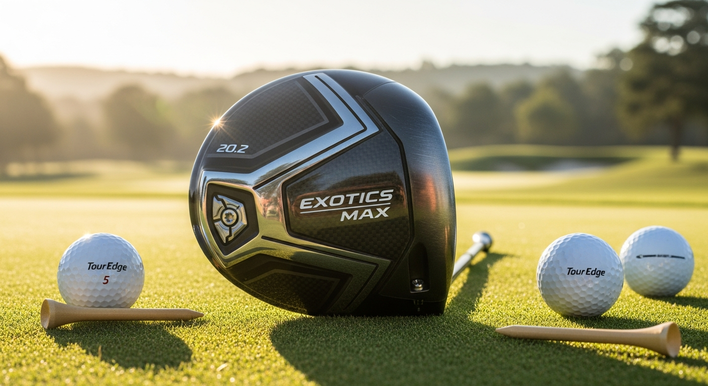 Tour Edge Exotics Max Driver with carbon construction and adjustable hosel system