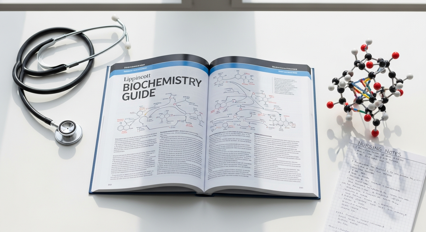 Lippincott Illustrated Reviews Biochemistry Study Guide book cover and sample pages
