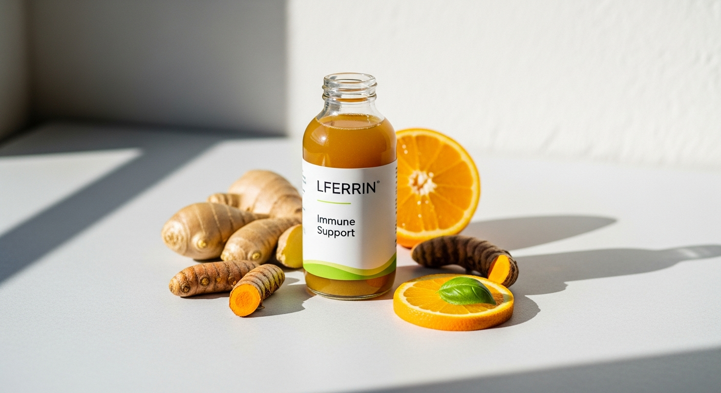 artgerecht LFERRIN Pure Lactoferrin CLN supplement bottle with capsules displayed on white background