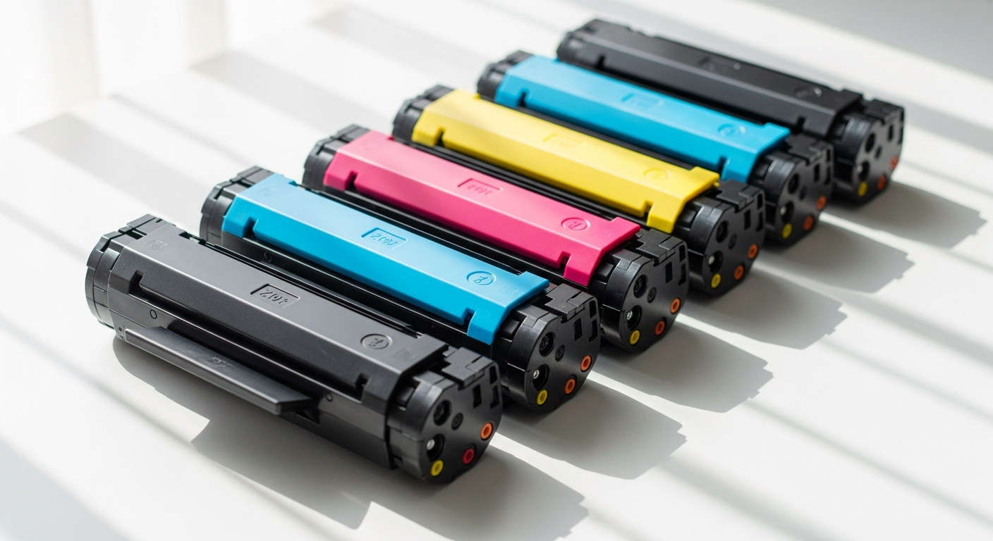 HP 219A compatible toner cartridge 5-pack set with color boxes