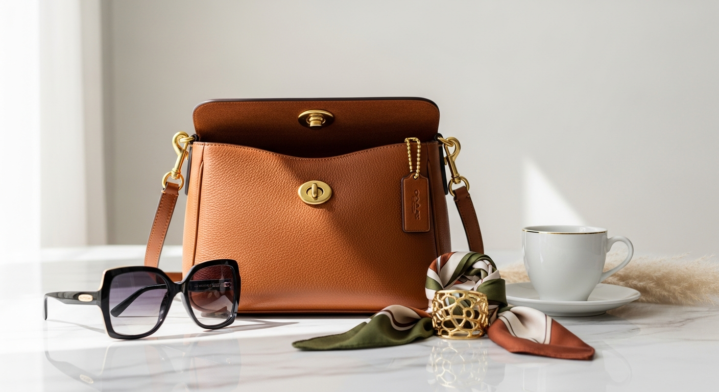 Coach Tabby Shoulder Bag 26 in pebble leather with signature C hardware and detachable straps