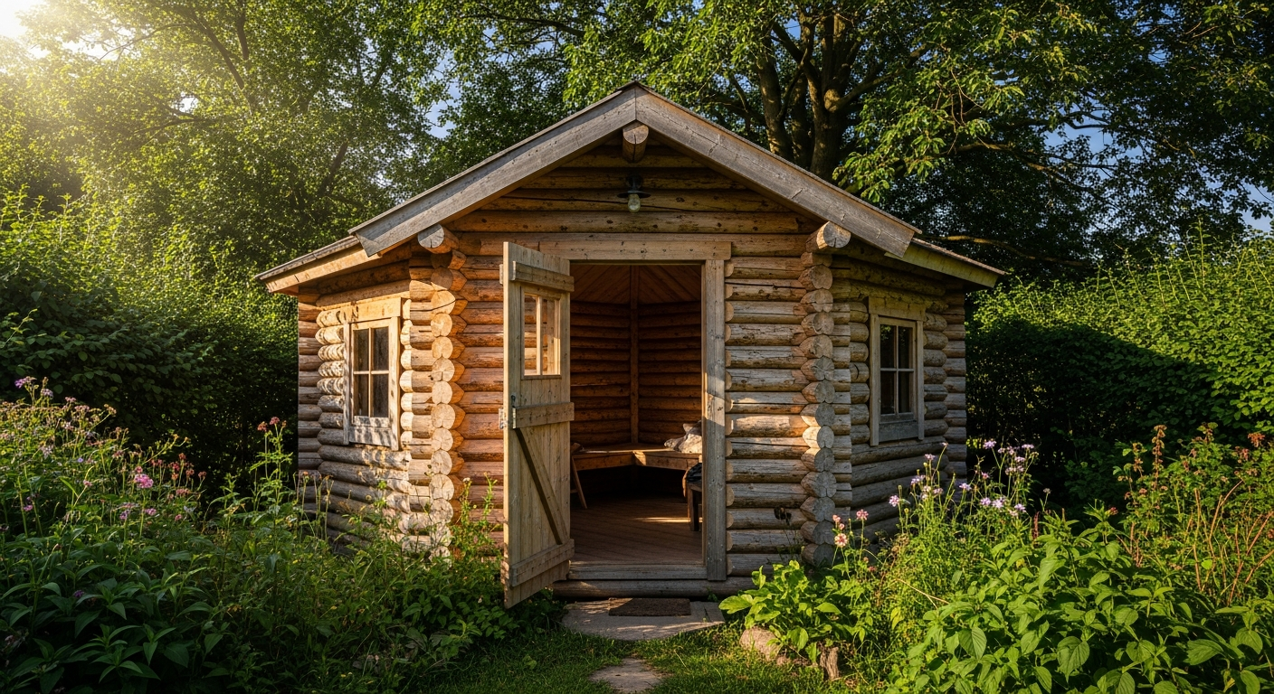 BillyOh Fraya Pent Log Cabin modern garden building with sleek pent roof design