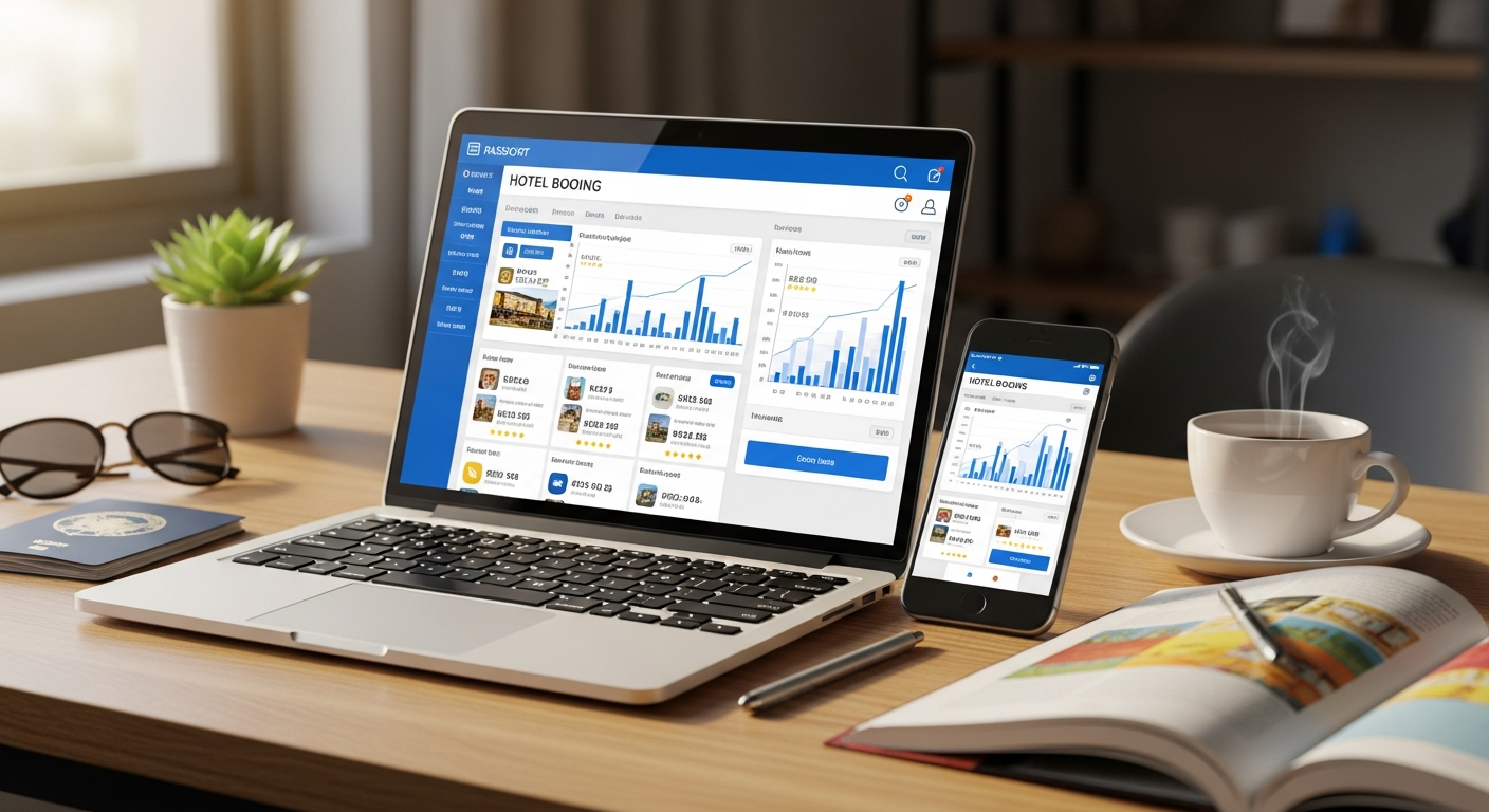 Trivago hotel price comparison interface showing multiple booking options and filters