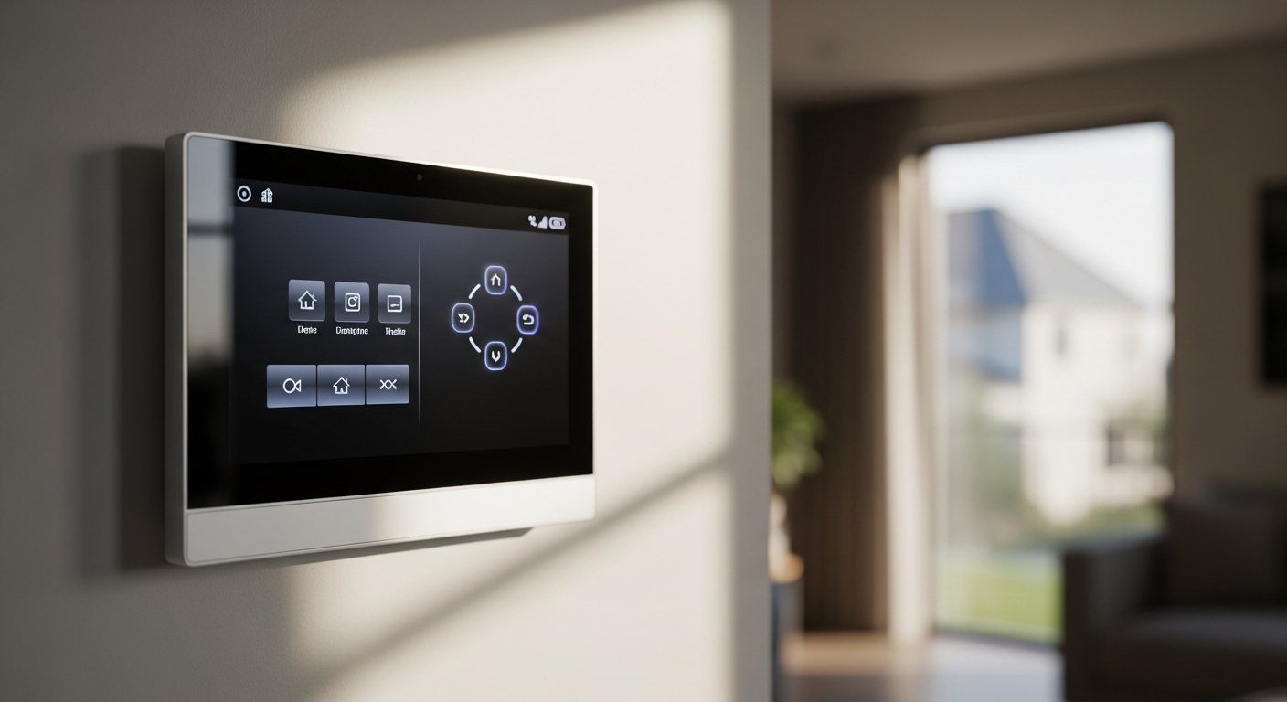 Vivint Smart Home Security System with Outdoor Camera Pro mounted on modern home exterior