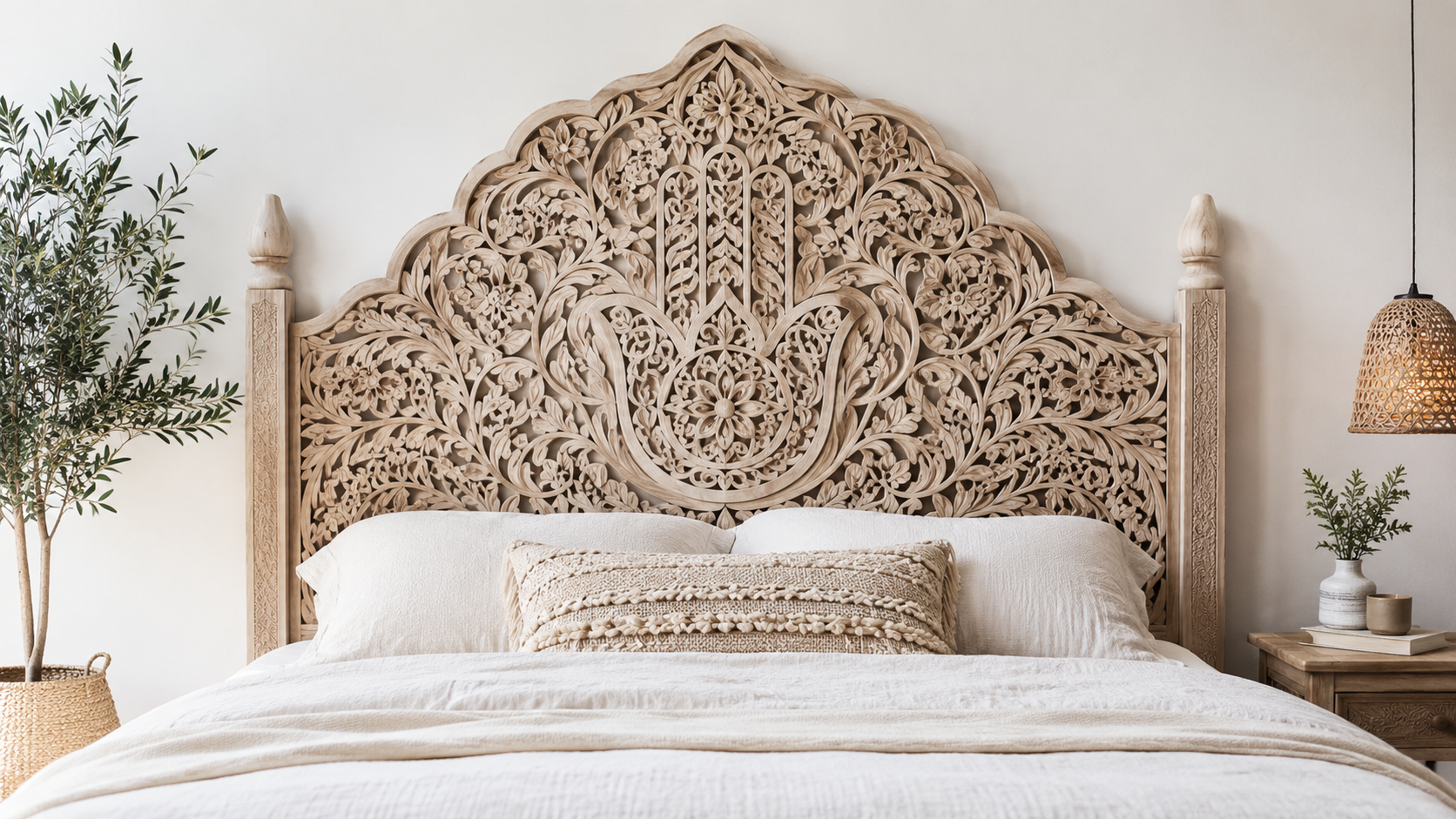 Why This Carved Bed Headboard Manusa Suits Elegant Homes and Boutique Hotels