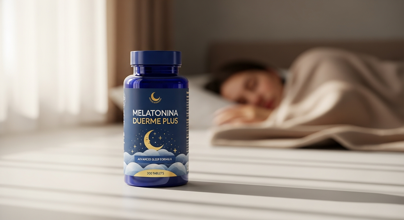 Melatonina Duerme Plus comprimidos veganos BESTDIET para dormir mejor