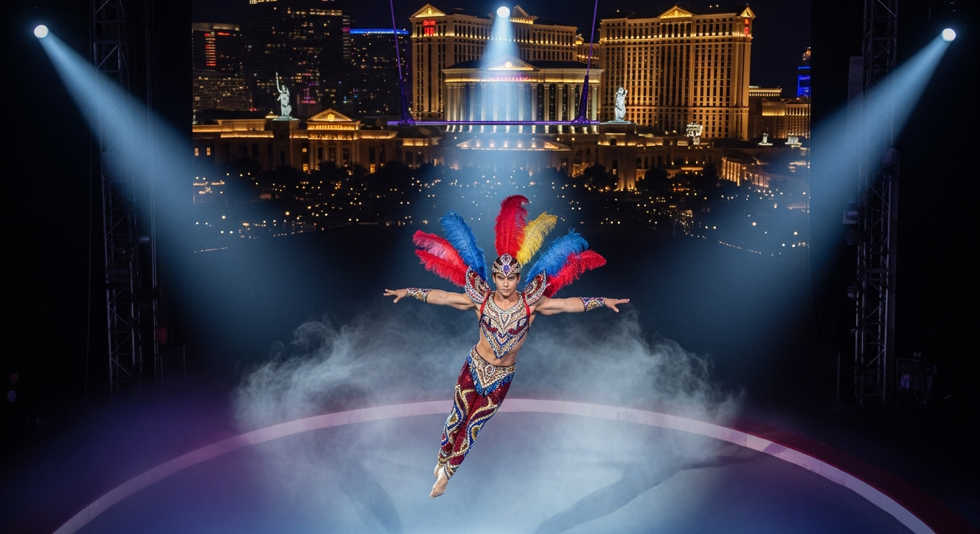 Absinthe Las Vegas adult circus comedy show performers in intimate Spiegeltent theatre-in-the-round venue