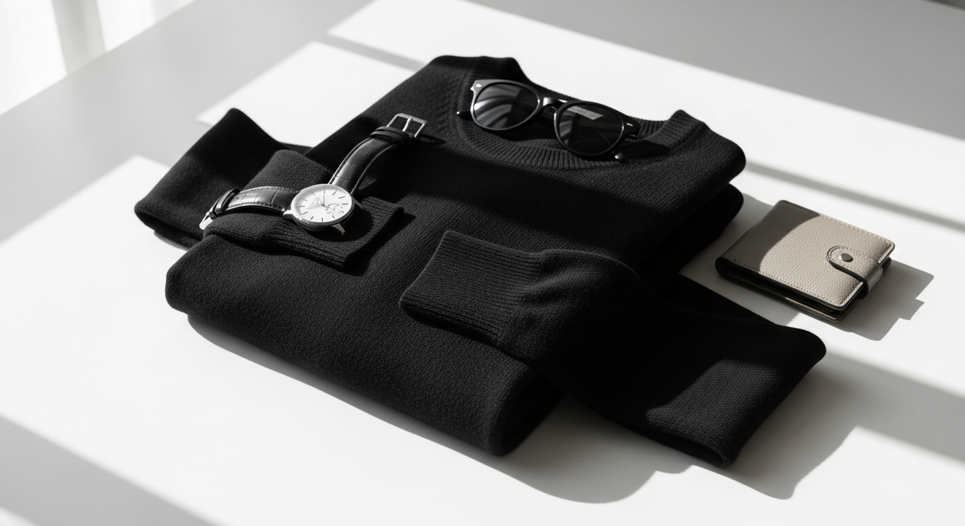 Black Diesel K-Lorenzo Nera premium knitwear sweater displayed on neutral background
