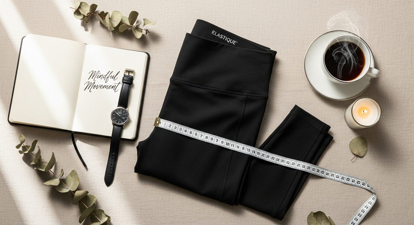 Elastique L'Original Lymphatic Leggings with MicroPerle technology beads displayed on model