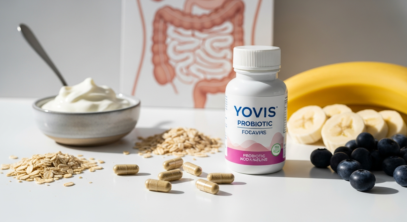 Yovis Caps 50 Billion probiotic supplement capsules with pharmaceutical-grade formula