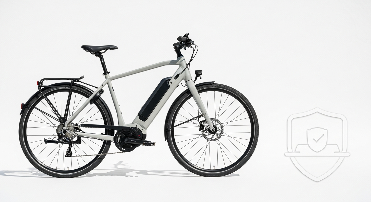 Electric bike parked on Paris street with Hepster FR insurance protection