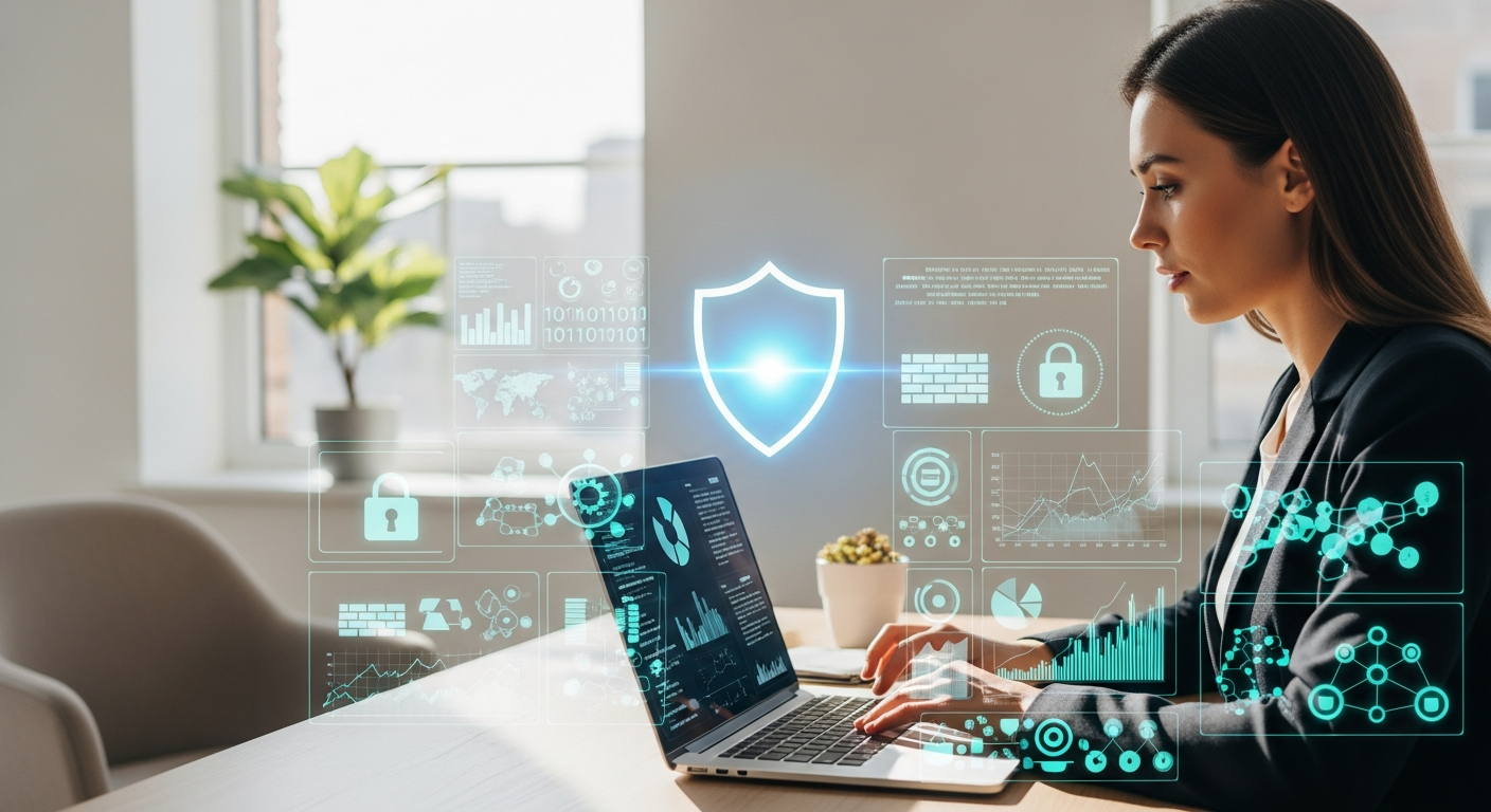 Kaspersky Small Office Security Suite dashboard displaying multi-device protection and threat monitoring interface